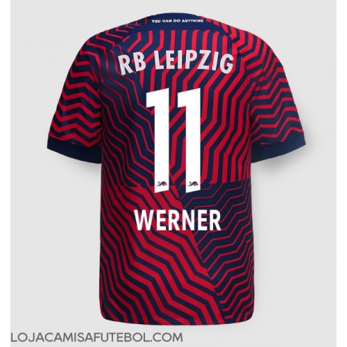 Camisa de Futebol RB Leipzig Timo Werner #11 Equipamento Secundário 2023-24 Manga Curta